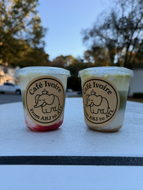 Iced coffee with cold foam